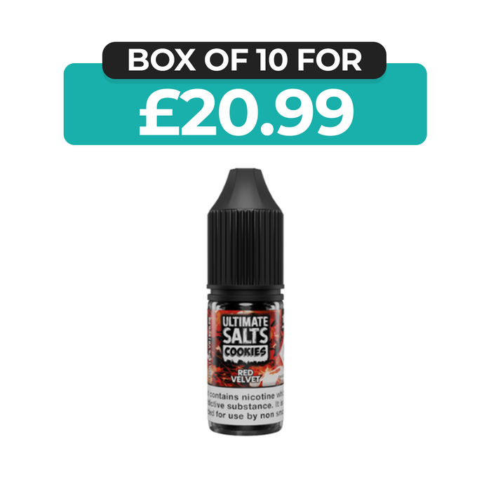 Red Velvet Cookies 10ml Nic Salt E-Liquid by Ultimate Juice
