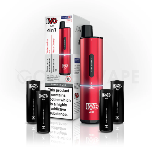 IVG Air 4 In 1 Rechargeable Pod Vape Kit | Any 3 for 25 IVG Air 4 In 1 Rechargeable Pod Vape Kit | Any 3 for 25