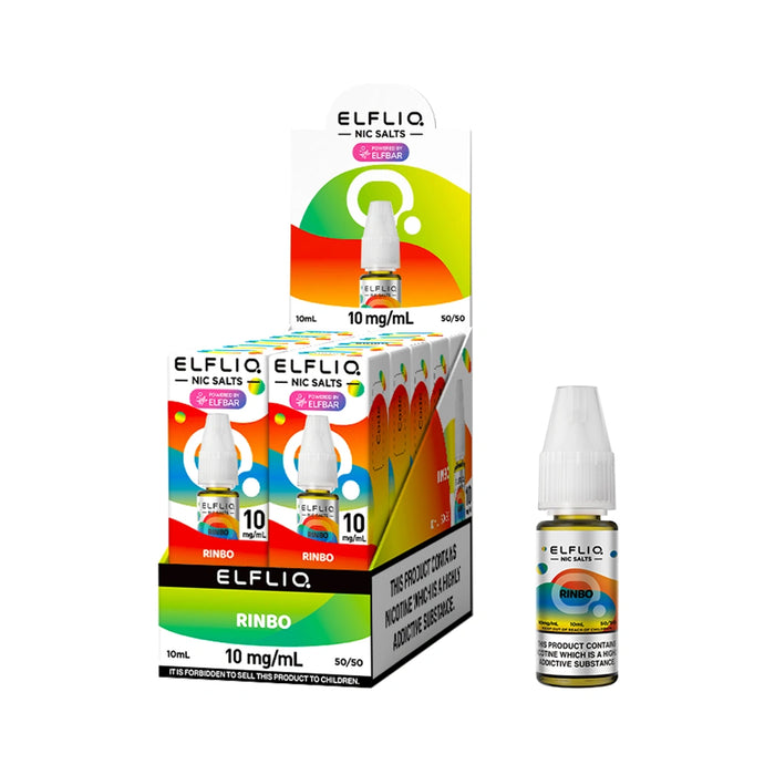 Elf bar Elfliq 10ml Nic Salt E-Liquids - Pack of 10