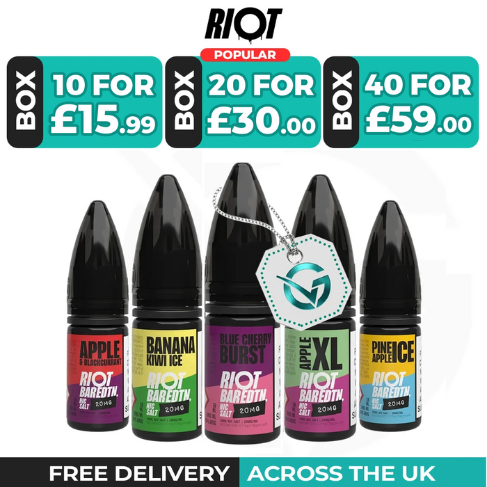 Riot Squad Bar Edition Nic Salt E-Liquids - Pack of 10