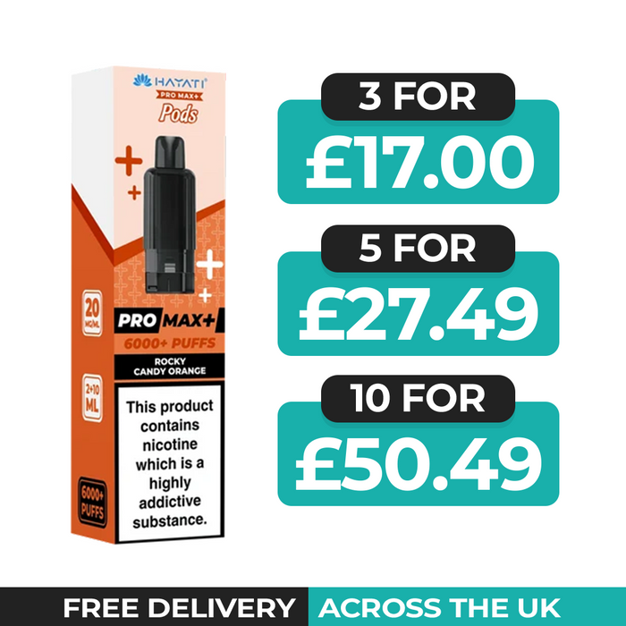 Hayati Pro Max Plus Rocky Candy Orange Refill Pods