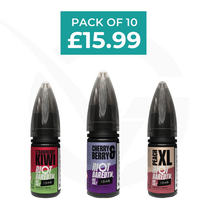 Riot Squad Bar Edition Nic Salt E-Liquids - Pack of 10 Riot Squad Bar Edition Nic Salt E-Liquids - Pack of 10