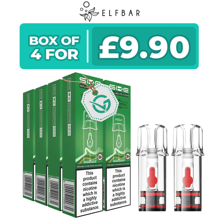 SKE Crystal Plus Refillable Pods ( 2 X Pods)