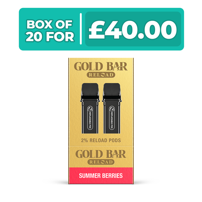 Gold Bar Reload Prefilled Pods - Box of 20