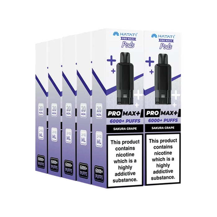Hayati Pro Max Plus 6000 Pods - Bulk Buy Box of 5 & 10