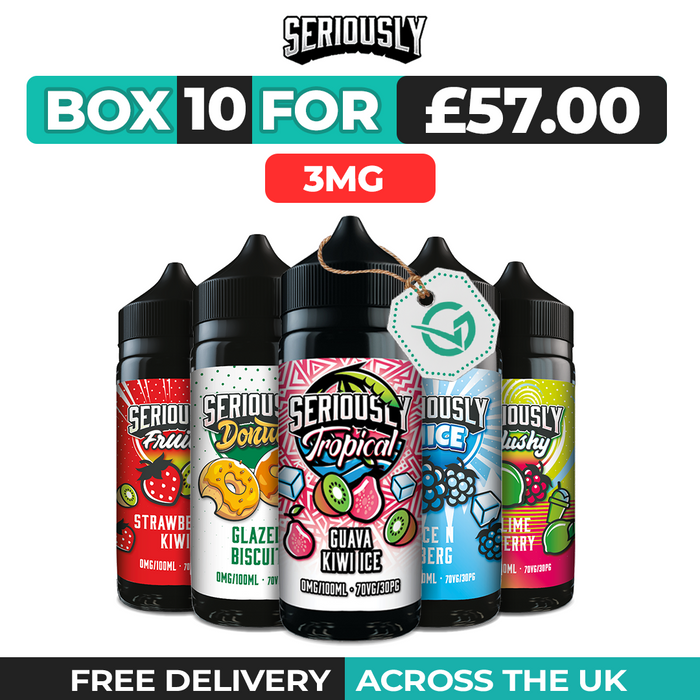 Seriously Shortfill Vape Juice 100ml Box of 10