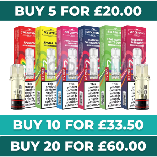SKE Crystal Plus Pods Replaceable Prefilled Pods 20mg