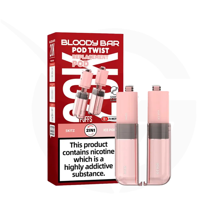 Skitz & Ice Pop Bloody Bar Ultra Twist 20K Refill Pack