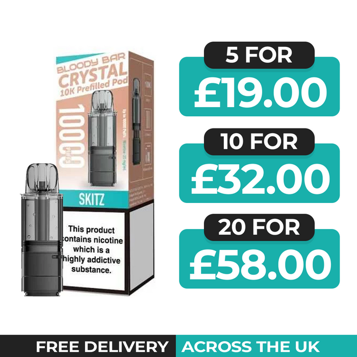 Bloody Bar Crystal 10k Skitz Refill Pods