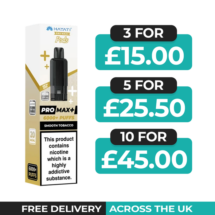 Hayati Pro Max Plus Smooth Tobacco Refill Pods