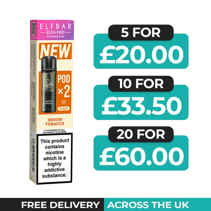 Snoow Tobacco Elfa Pro Prefilled Pods by Elf Bar