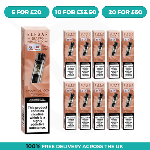 Snoow Tobacco Elfa Pro Prefilled Pods by Elf Bar