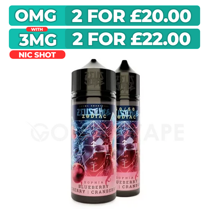Sophia 100ml Shortfill E-Liquid By Zeus Juice Zodiacs