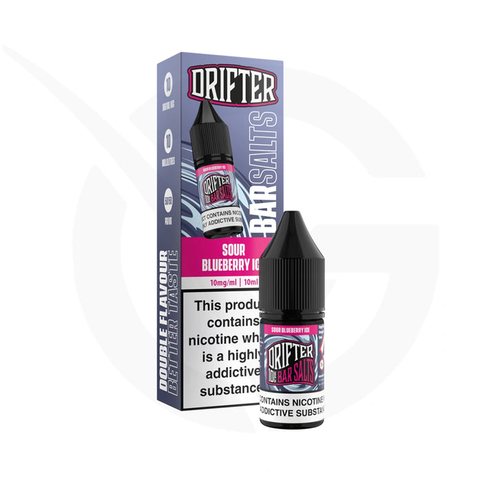 Sour Blueberry Ice 10ml Nic Salt E-Liquid By Drifter