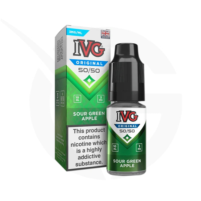 Sour Green Apple 10ml E-Liquid by IVG