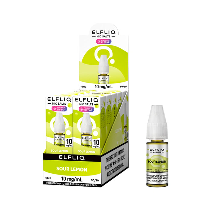 Elf bar Elfliq 10ml Nic Salt E-Liquids - Pack of 10