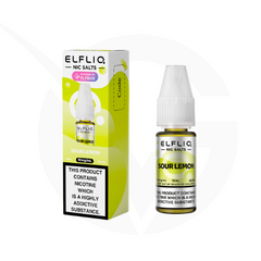 Sour Lemon 10ml Elfliq Nic Salt E-Liquid By Elf Bar
