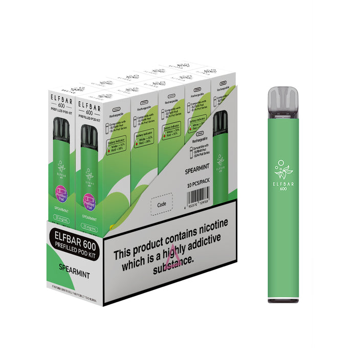 Elf Bar 600 Prefilled Pod Kit - Box of 10 Elf Bar 600 Prefilled Pod Kit - Box of 10