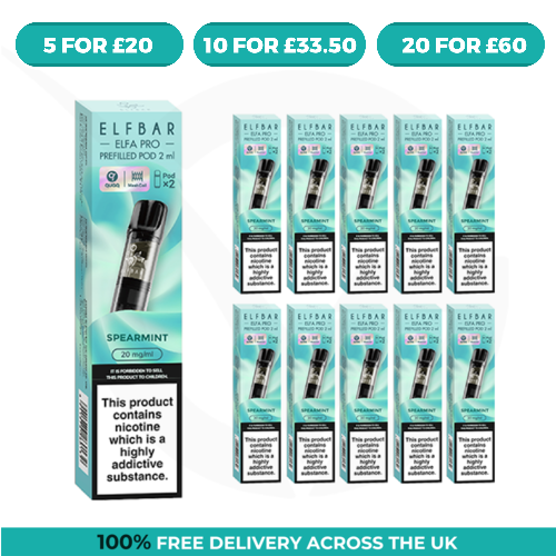 Spearmint Elfa Pro Prefilled Pods by Elf Bar