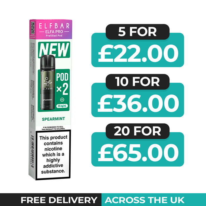 Spearmint Elfa Pro Prefilled Pods by Elf Bar