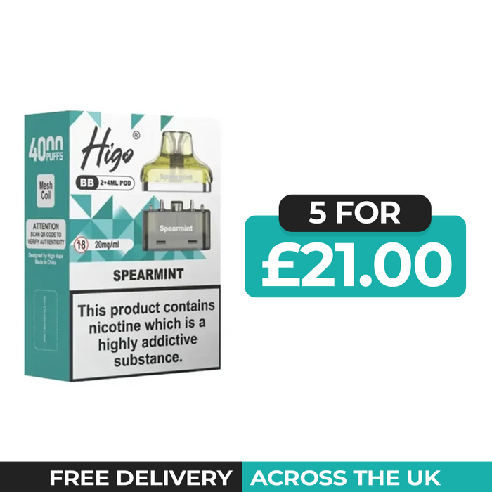 Higo BB 4000 Spearmint Refill Pods