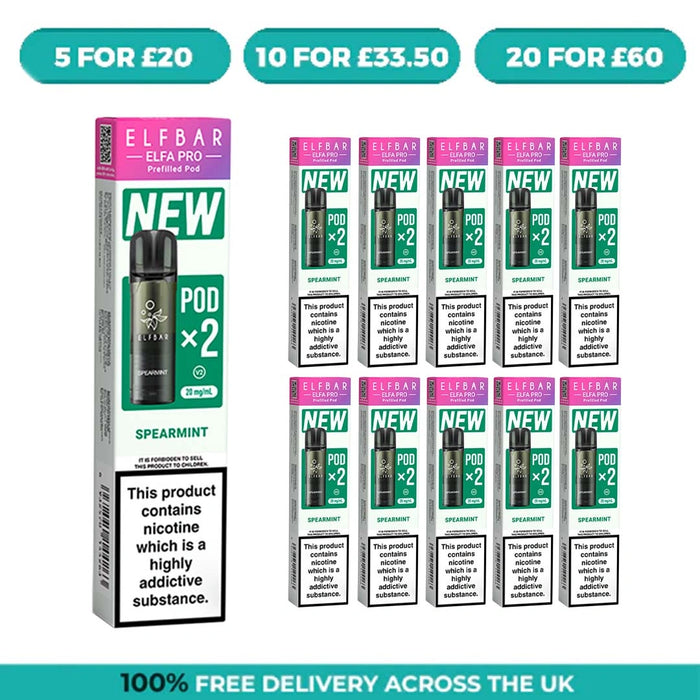 Spearmint Elfa Pro Prefilled Pods by Elf Bar