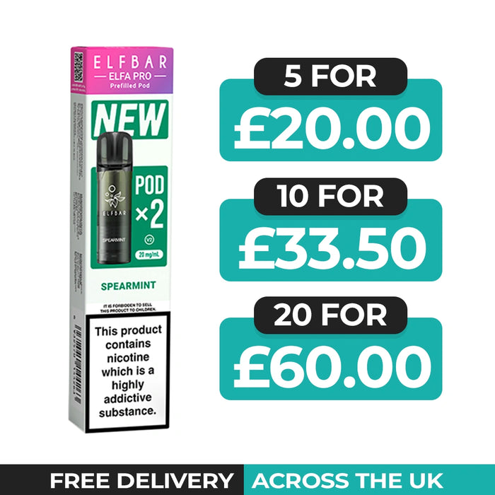 Spearmint Elfa Pro Prefilled Pods by Elf Bar