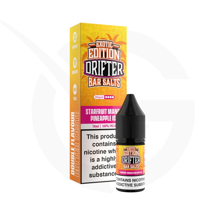 Drifter Exotics Starfruit Mango Pineapple Ice Nic Salt E-Liquid