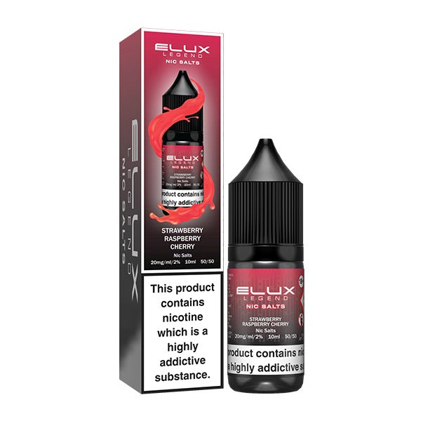 Strawberry Raspberry Cherry 10ml Nic Salt E-Liquid By Elux Legend