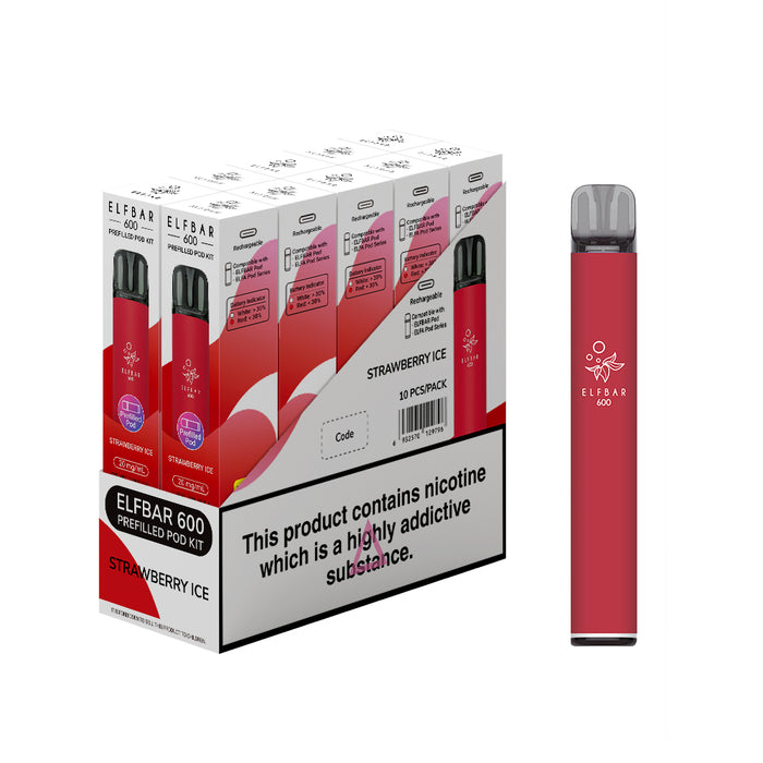 Elf Bar 600 Prefilled Pod Kit - Box of 10