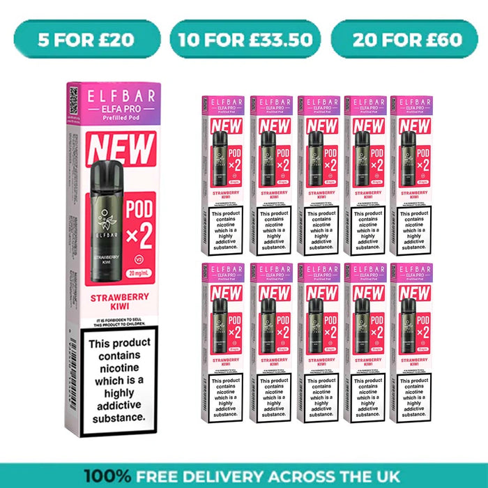 Strawberry Kiwi Elfa Pro Prefilled Pods by Elf Bar
