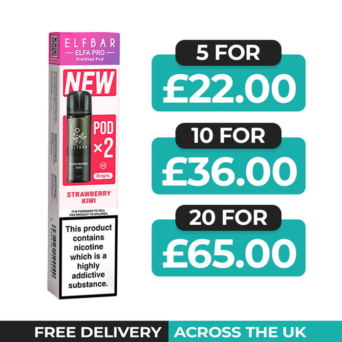 Strawberry Kiwi Elfa Pro Prefilled Pods by Elf Bar