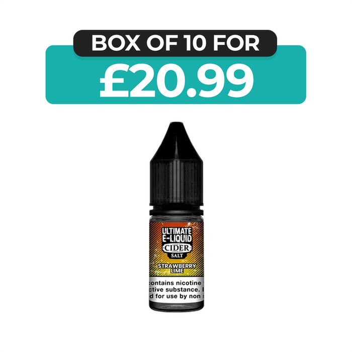 Strawberry Lime Cider 10ml Nic Salt E-Liquid by Ultimate Juice