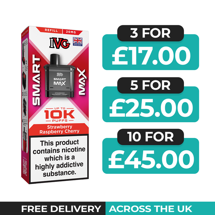 IVG Smart Max Strawberry Raspberry Cherry Refill Pods