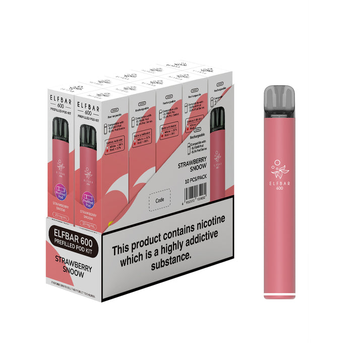 Elf Bar 600 Prefilled Pod Kit - Box of 10 Elf Bar 600 Prefilled Pod Kit - Box of 10