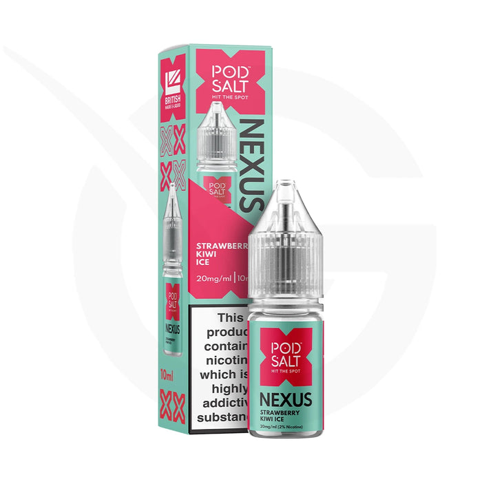 Strawberry Kiwi Ice Nic Salt E-Liquid By Pod Salt Nexus