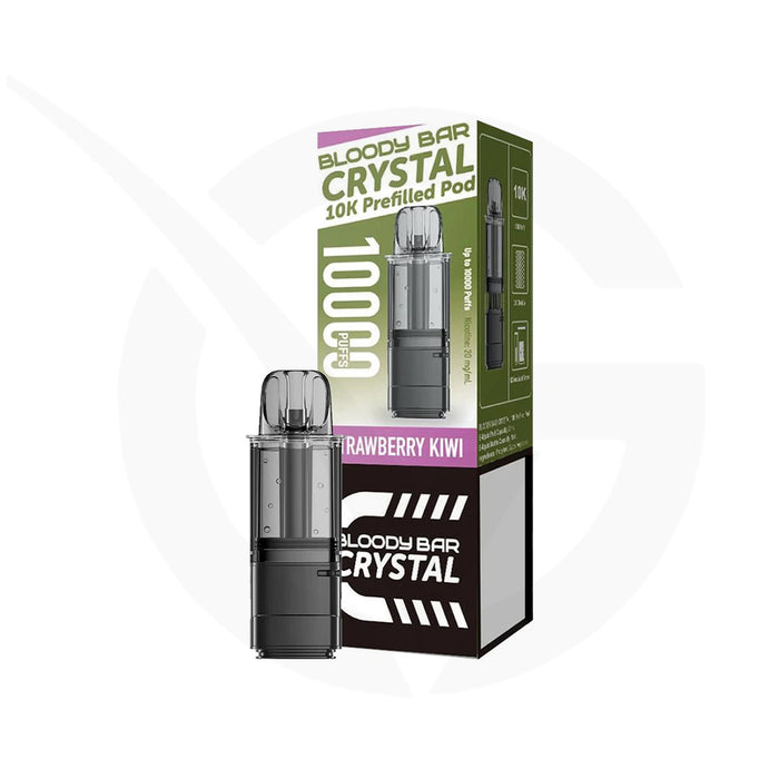 Strawberry Kiwi Refill Pack By Bloody Bar Crystal 10k