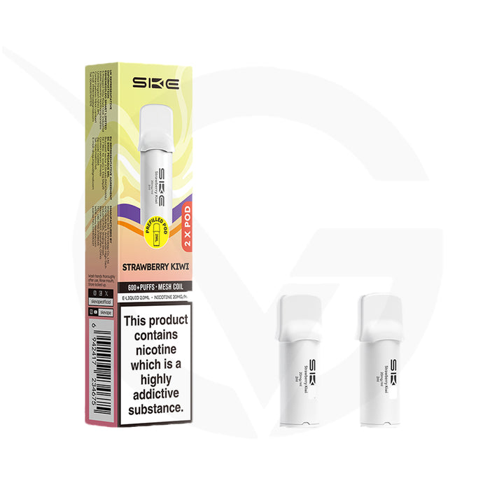 Strawberry Kiwi Crystal 600 Pro Prefilled Pods by SKE