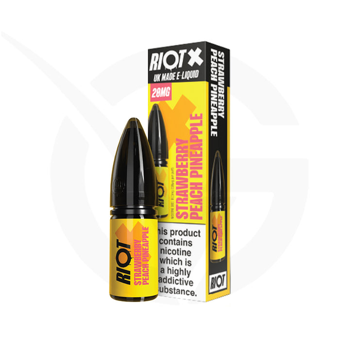 Strawberry Peach Pineapple Nic Salt E-Liquid By Riot X