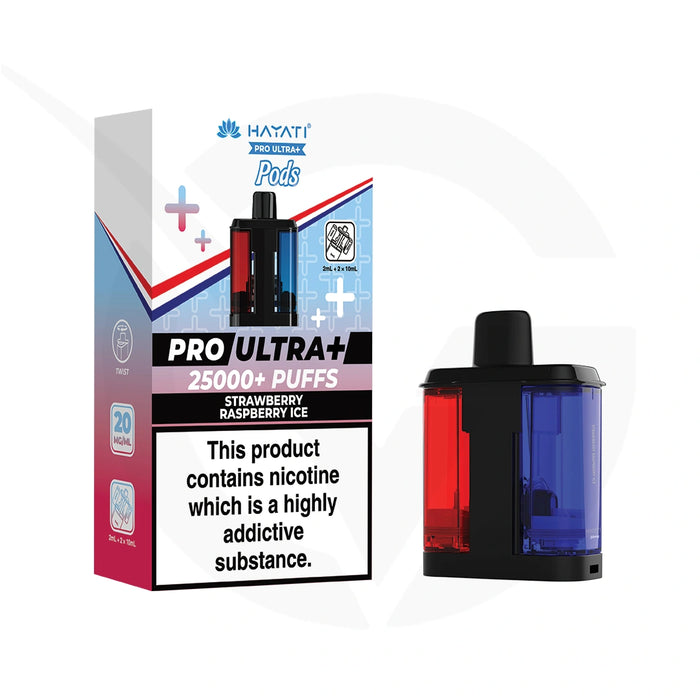 Strawberry Raspberry Ice Hayati Pro Ultra Plus 25000 Refill Pods