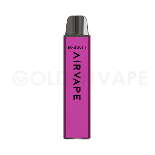 So Soul AIRVAPE Bar 600 Puff Disposable Vape Nic Salt 20mg - Golden Vape