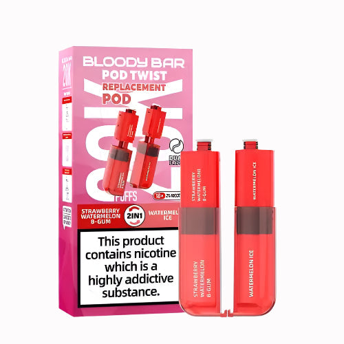 Strawberry Watermelon B-Gum & Watermelon Ice Bloody Bar Ultra Twist 20K Refill Pack