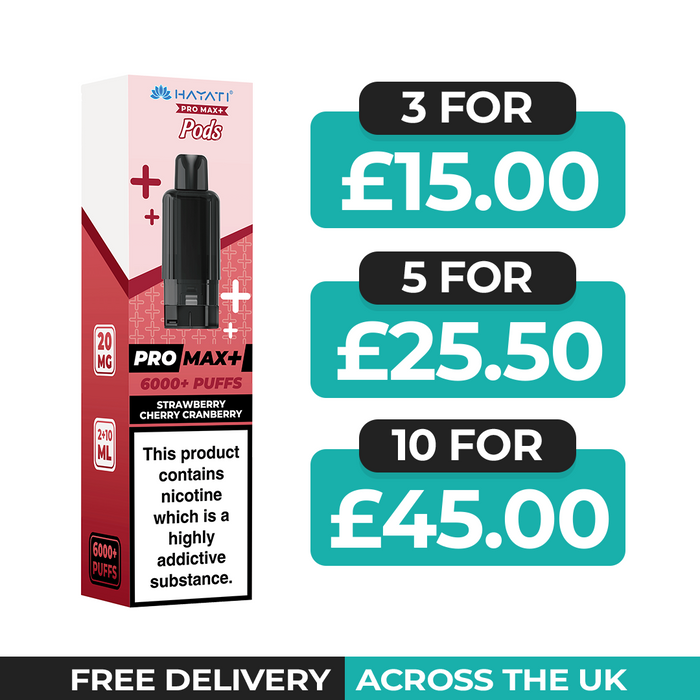 Hayati Pro Max Plus Strawberry Cherry Cranberry Refill Pods