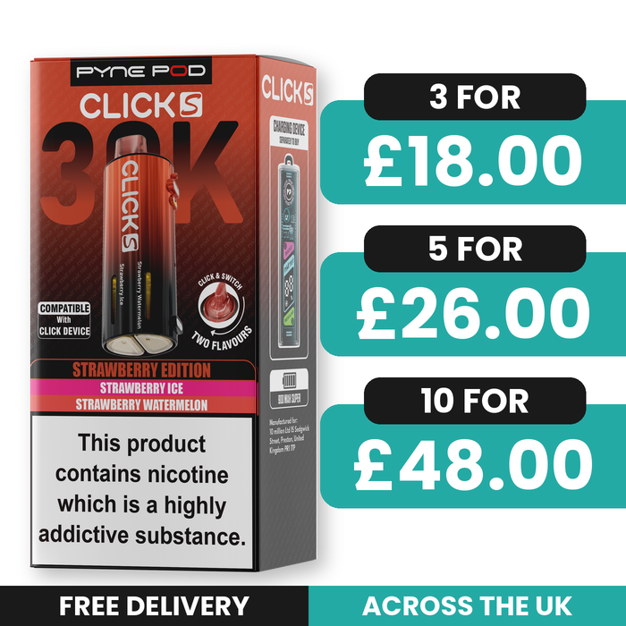 Pyne Pod Click S 30K Strawberry Edition Refill Pods