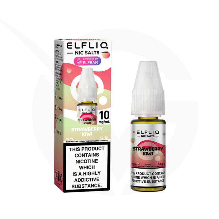 Strawberry Kiwi 10ml Elfliq Nic Salt E-Liquid by Elf Bar