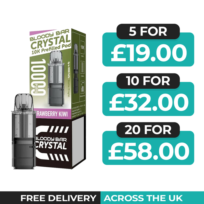 Bloody Bar Crystal 10k Strawberry Kiwi Refill Pods