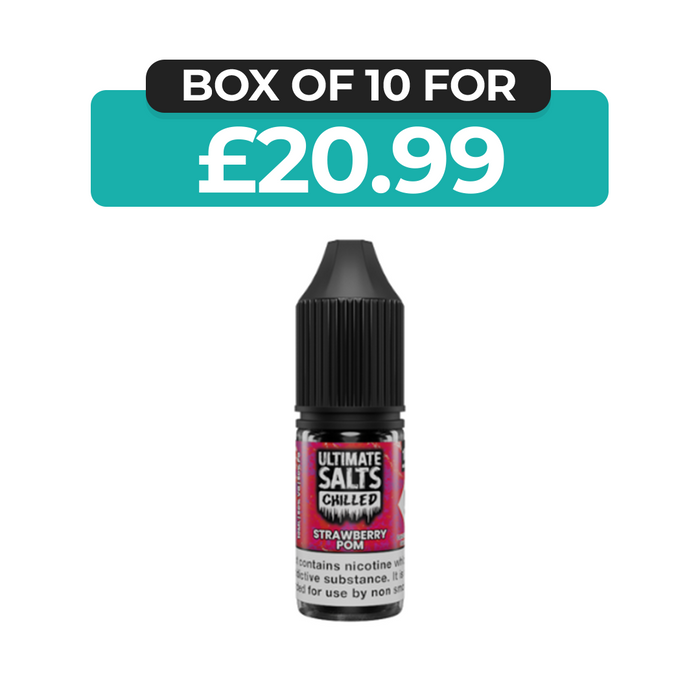 Strawberry Pom Chilled 10ml Nic Salt E-Liquid by Ultimate Juice