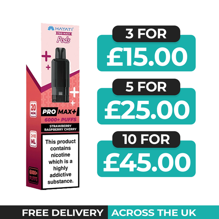 Hayati Pro Max Plus Strawberry Raspberry Cherry Refill Pods