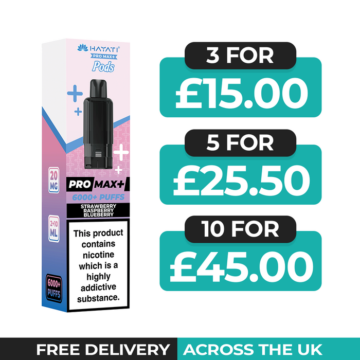 Hayati Pro Max Plus Strawberry Raspberry Blueberry Refill Pods