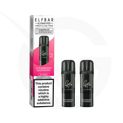 Strawberry Raspberry Prefilled Pods By Elf Bar 600